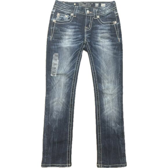 Miss Me Cross straight jeans flap pocket 26 - Picture 2 of 8